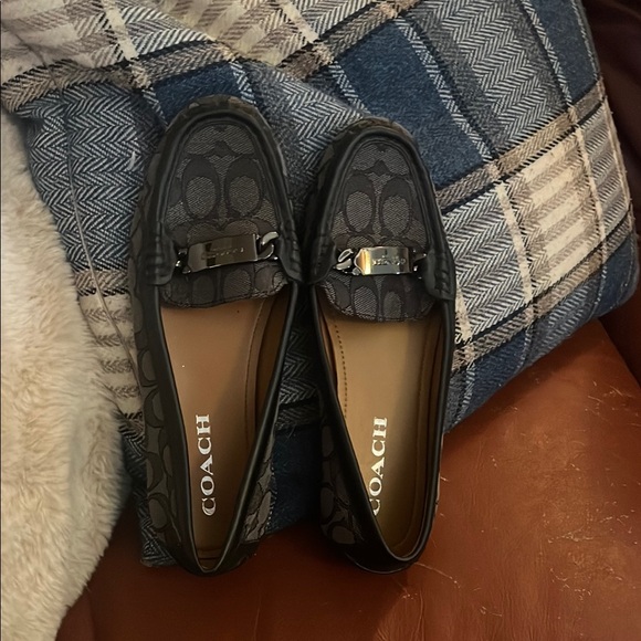 Coach Black and Gray Loafers - Picture 1 of 7